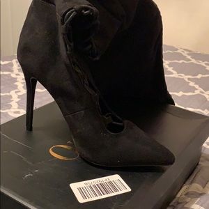 Janet lace up thigh boots